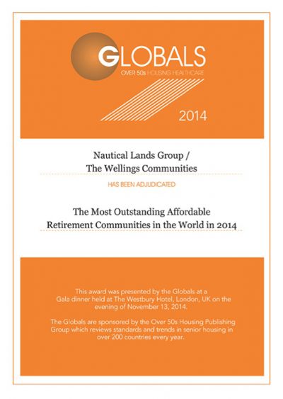 2014 Global Awards Certificates Nautical Lands Group