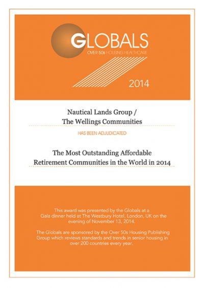 2014 Global Awards Certificates Nautical Lands Group