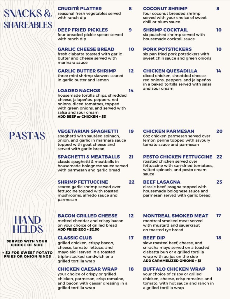 Wellings of Stittsville Menu - 4