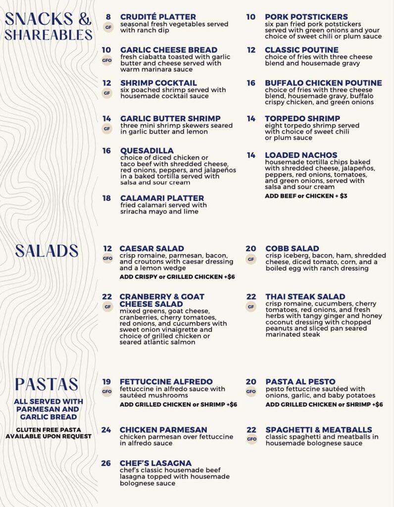 Wellings of Stittsville Pub Menu Pg 3